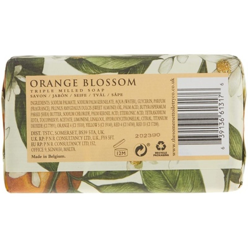AAA Floral Triple-Milled Luxury Soap Bar Orange Blossom 200g 7oz