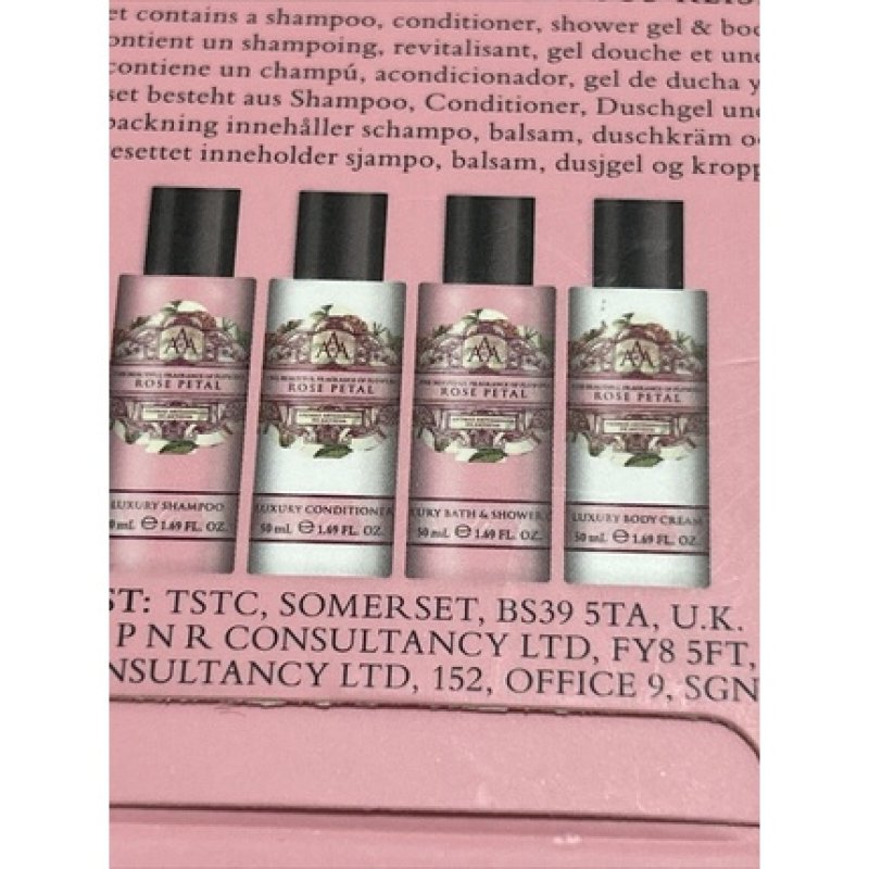 Aromas Artesanales De Antigua Rose Petal Luxury Travel Toiletries Collection