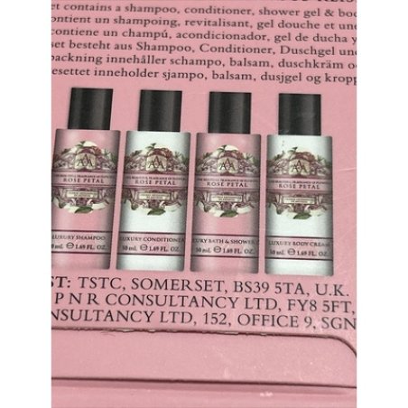 Aromas Artesanales De Antigua Rose Petal Luxury Travel Toiletries Collection