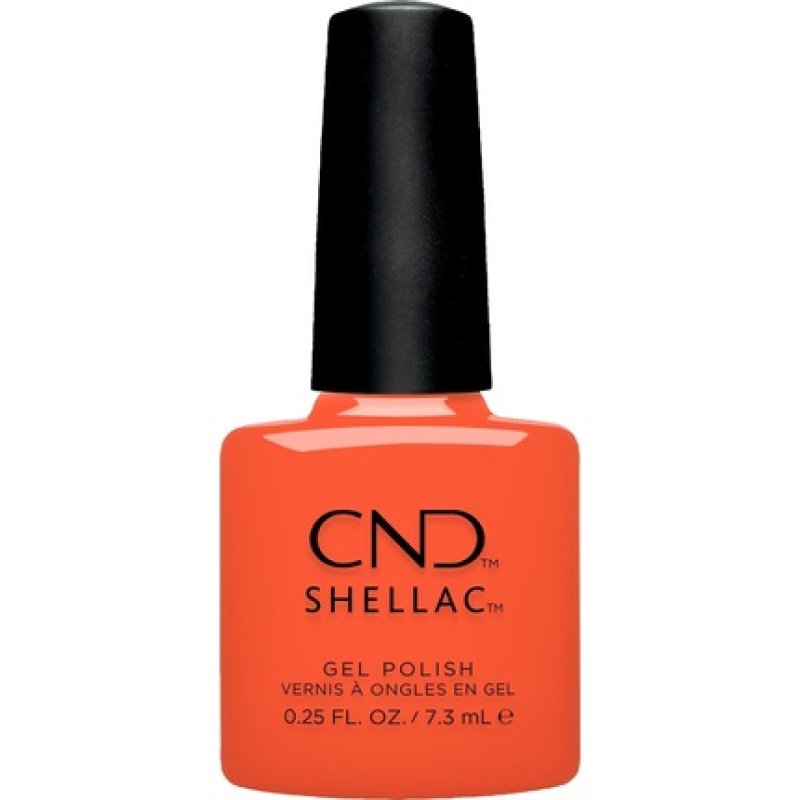 CND Shellac Ig-Night-Ed Semi-Transparent for Jelly Effect No. 471 Orange UV Nail Polish - Gleam & Glow Collection