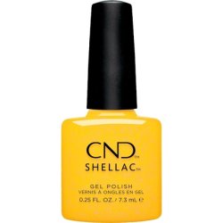 CND Shellac Catching Light No. 472 Yellow UV Varnish Nail Design - Gleam & Glow Collection