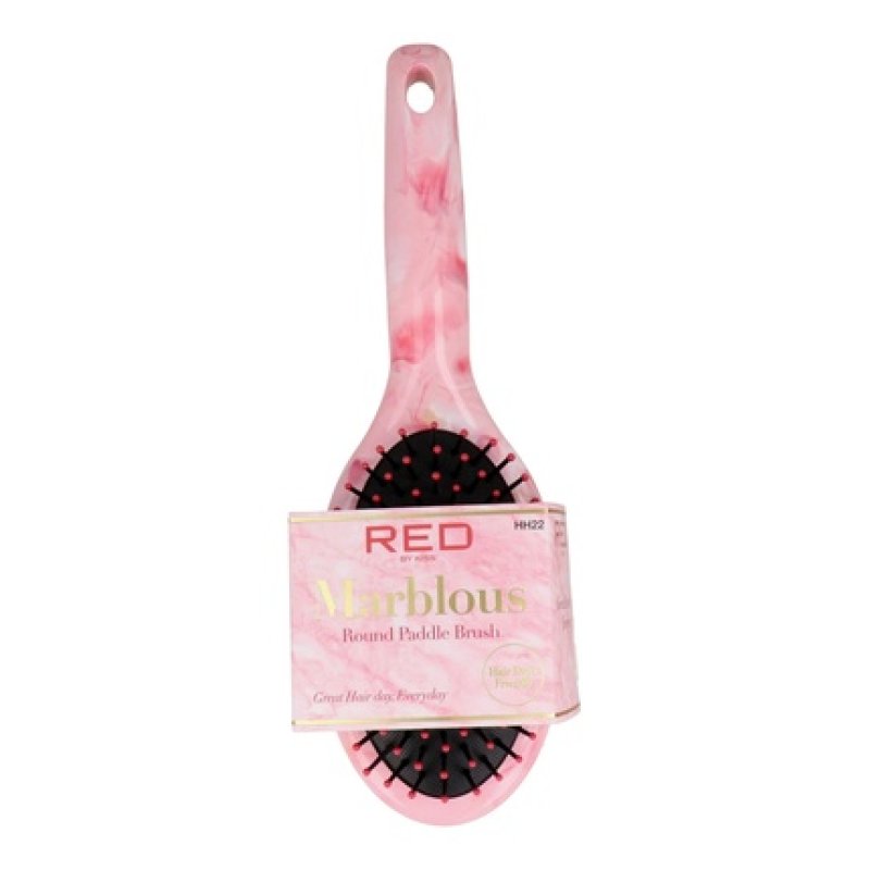 Red Kiss Marblous Round Paddle Brush - Perfect For Styling And Detangling