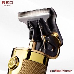 RED by Kiss Hair Trimmer for Men Precision Blade Cordless Trimmer Men's Grooming Kit