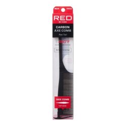 RED by Kiss Carbon Axe Comb Parting Comb Anti Frizz Heat Resistant Hair Comb Rat Tail