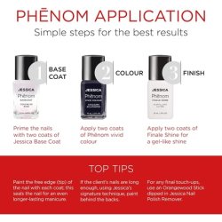 Jessica Phenom Vivid Colour Nail Polish Long-lasting Gel-like Nail Polish without UV Lights Under The Mistletoe 14ml