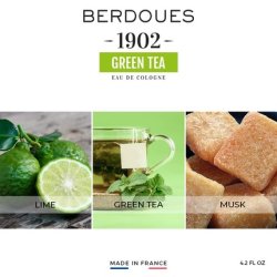 BERDOUES 1902 Green Tea Eau de Cologne Floral Citrus Scent 8.3 fl.oz.