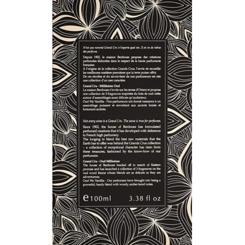 Berdoues Collection Grands Crus Oud Wa Vanillia Eau de Parfum 100