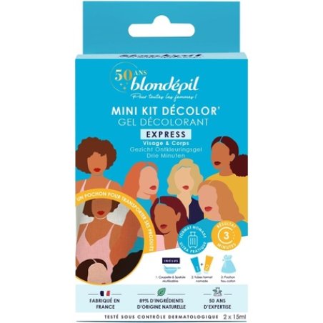 Blondepil Mini Kit Decolor Express Face and Body Bleaching Cream