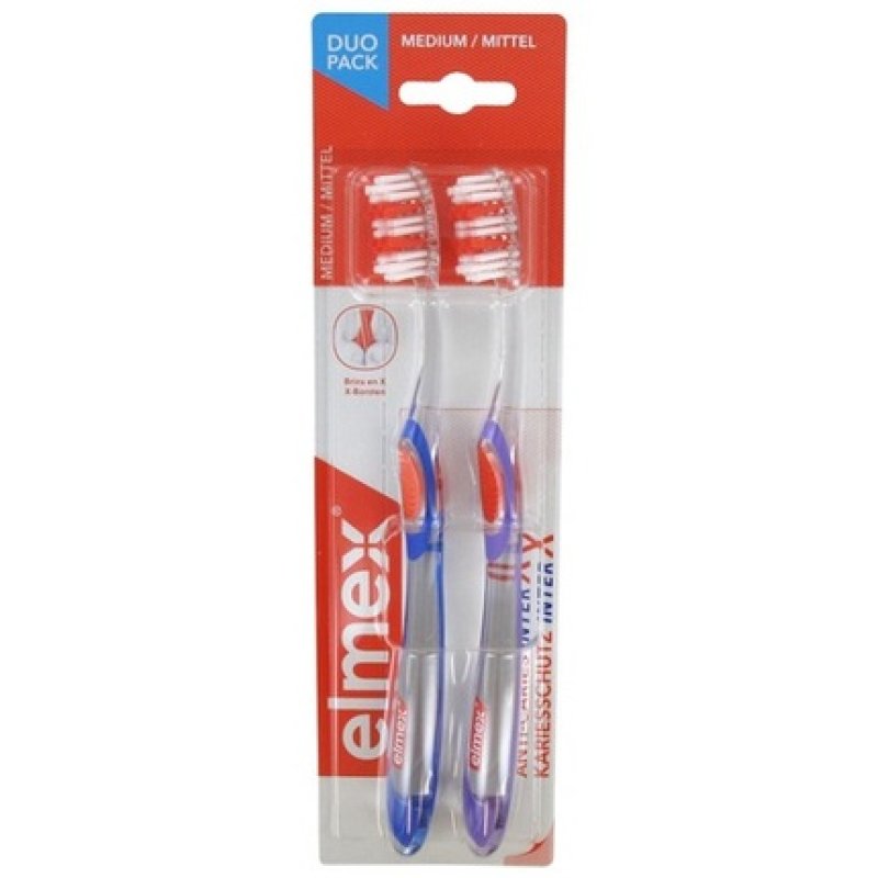 Elmex Caries Protection Interx Toothbrush Medium - Pack of 2