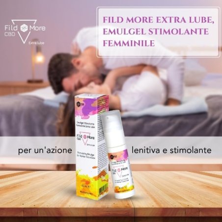 Fild More Extra Lube Natural Intimate and Stimulating Female Lubricant with Hemp Oil Hyaluronic Acid Sodium Salt Aloe