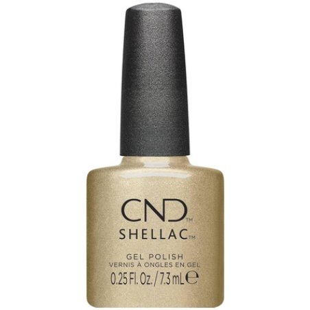 CND Shellac Gel Polish Quiet Luxury Collection Long Lasting Gold Gel Nail