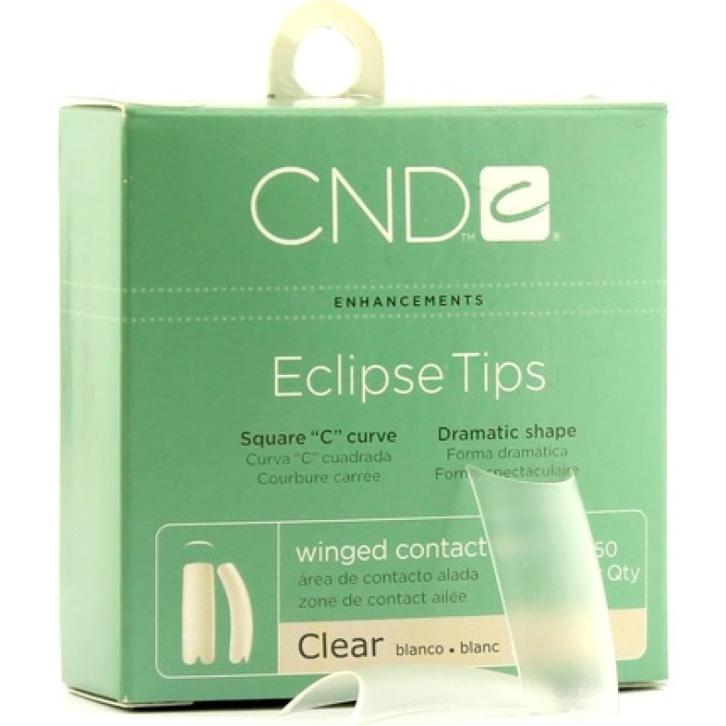 CND Brisa Sculpting Gel Eclipse Clear Tips No. 10