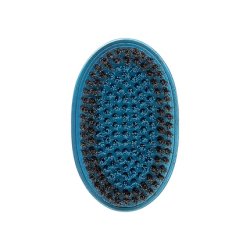 RED Premium Boar Bristles Brush Pocket Wave Brush with Case Bow Wow 360 Wave Brush for Men Medium Hard Curved Brush Blue