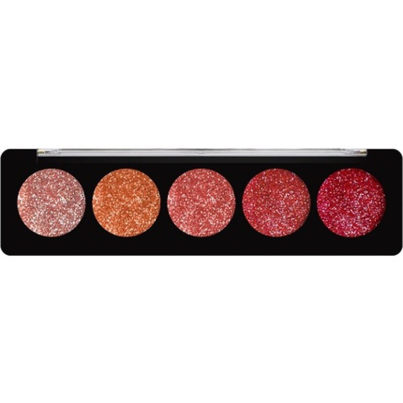 Profusion Cosmetics Ruby Gems 5 Shade Glitter Eyeshadow Palette