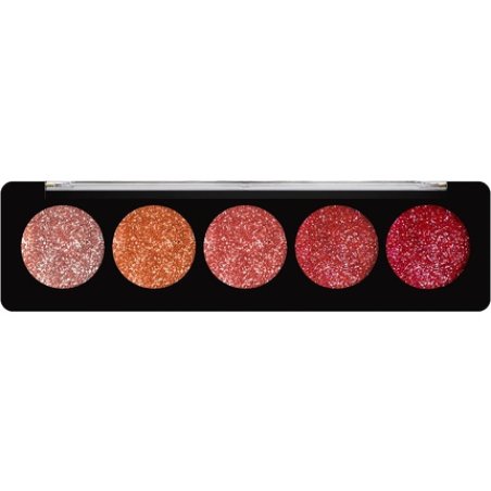 Profusion Cosmetics Ruby Gems 5 Shade Glitter Eyeshadow Palette