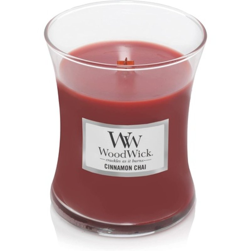 Woodwick Medium Cinnamon Chai, Wax, Red, 10 X 10 X 11 Cm, 275
