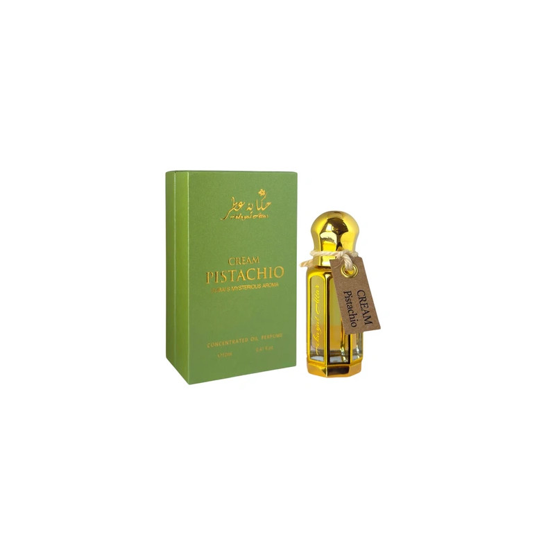 Hekayat Attar Perfume Oil Concentrate Cream Pistachio, Unisex, 12 Ml