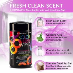 Framar Kolor Killer Wipes Hair Dye and Color Remover 100 Wipes Dispenser