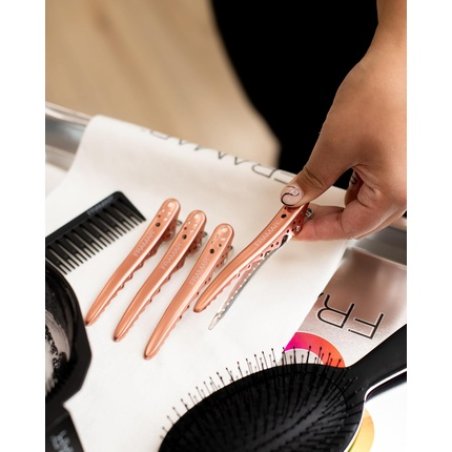 Framar Rose Gold Sectioning Hair Clips Professional Crocodile Clips
