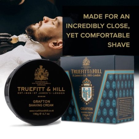 Truefitt & Hill Shaving Cream Bowl Close Yet Comfortable Shave Grafton 6.7 ounces