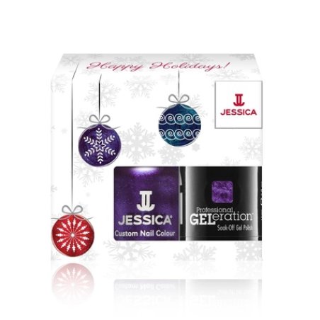 Jessica Winter Set Custom Colors Nail Polish Purple Lust - 148 Ml And Professional Geleration Semi-Permanent Nail