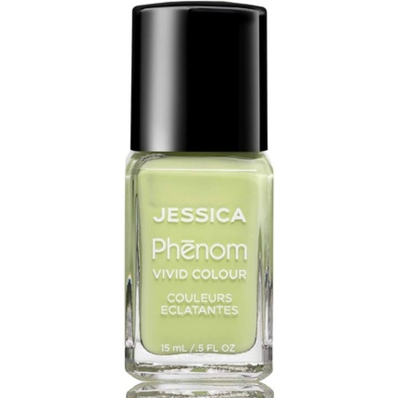 Jessica Phenom Vivid Colour Nail Polish Long-lasting Gel-like Nail Polish without UV Lights Pistachio 14ml