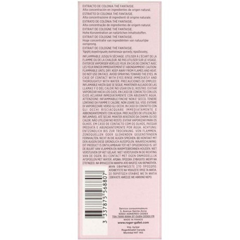 Roger&Gallet Thé Fantaisie eau de cologne 100 ml Women