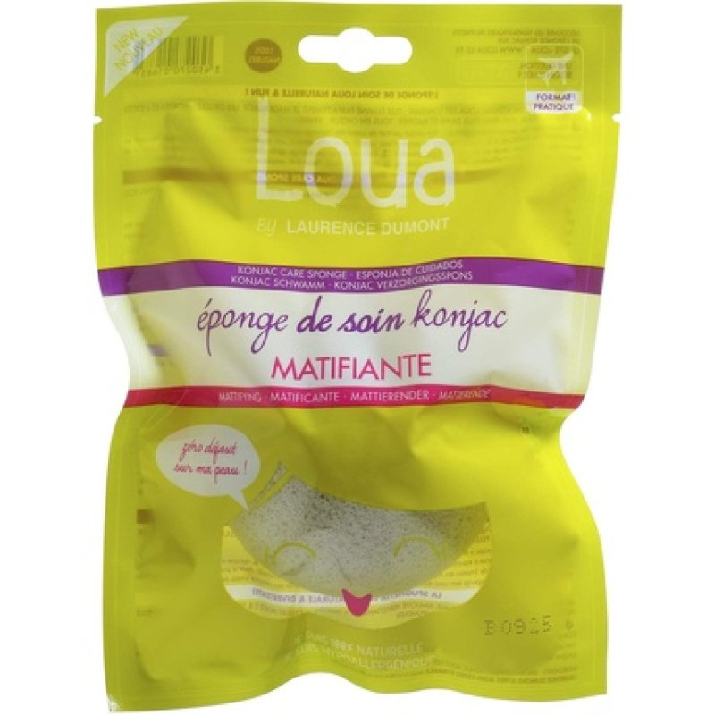 LOUA Konjac Mattifying Sponge for Removing Makeup from Combination and Oily Skin