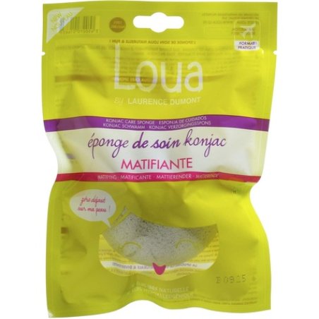 LOUA Konjac Mattifying Sponge for Removing Makeup from Combination and Oily Skin