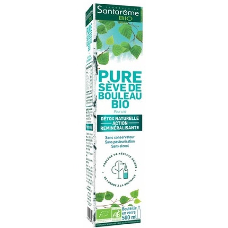Santarome Organic Birch Juice 500ml Certified Organic Food Supplement