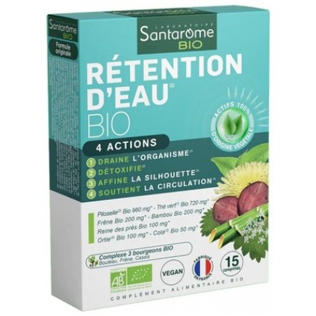 Santarome Organic Water Retention 15 Tablets