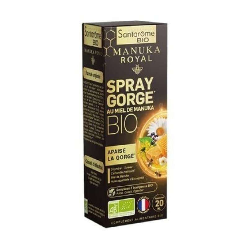 Santarome Bio Organic Manuka Honey Throat Spray Food Supplement