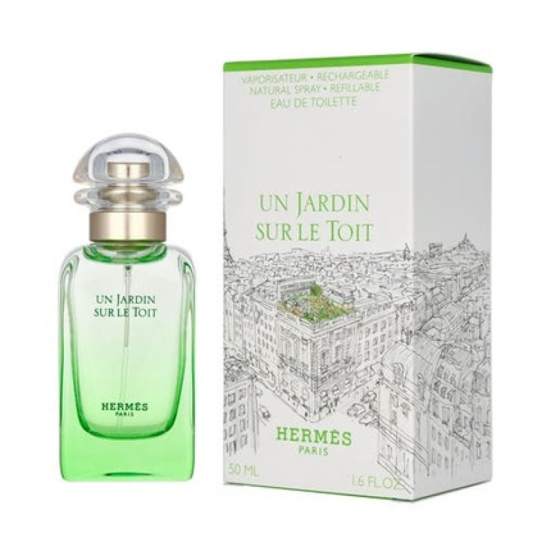 Hermes Un Jardin Sur Le Toit Eau De Toilette Spray Refillable 50 Milliliters