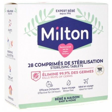Milton 28 Sterilization Tablets for Sterilizing Baby Items and Games