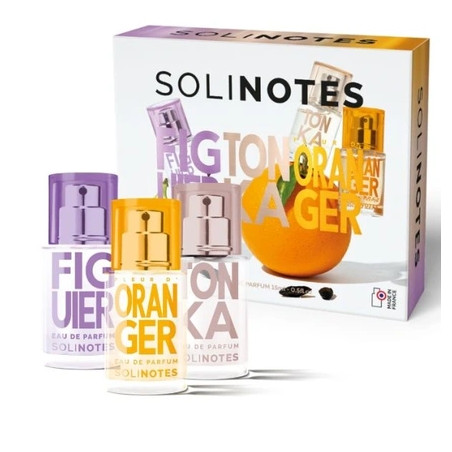 Pbi Solinotes Coffret Trio Figuier Tonka Fleur D'Oranger 15ml