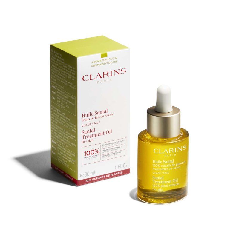 Clarins Santal Face Treatment Oil for Dry or Extra Dry Skin 40ml
