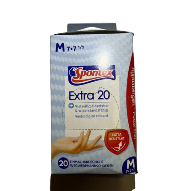 Spontex Premium Home Gloves Multipurpose Size 7-75 - 20-Pack