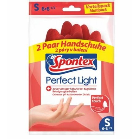 Spontex Perfect Light Household Gloves Size S - L - Pack of 2