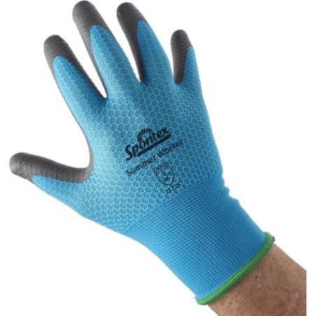 Spontex Summer Worker Gloves with PU Coating EN 388 Touchscreen Compatible Lightweight and Breathable Size XL 1 Pair XL