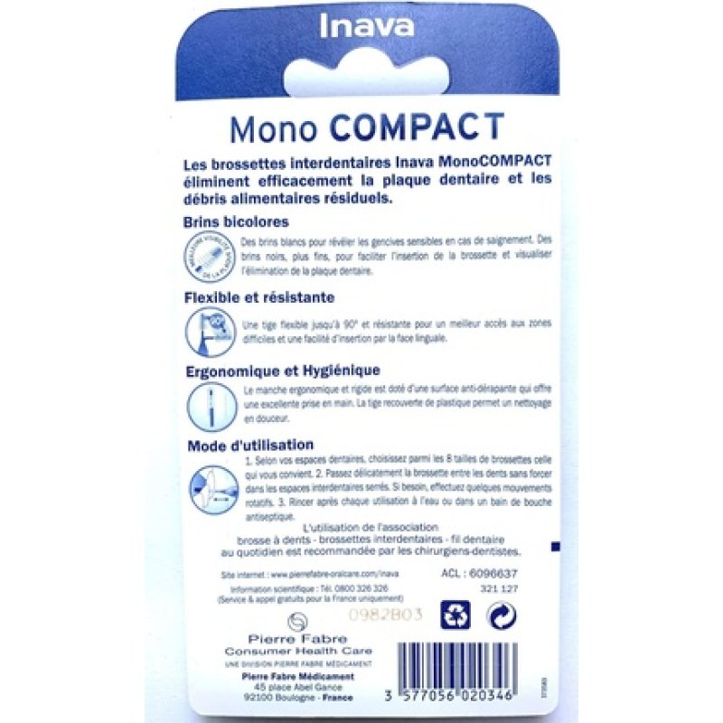 Inava Interdental Brushes 1.2mm Orange - Pack of 4