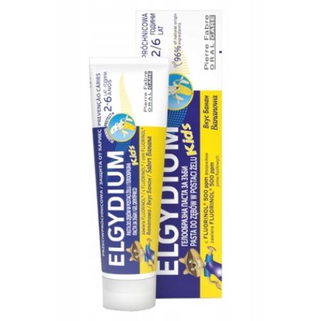 Elgydium Kids Fluorinol Protect Toothpaste For Children Against Cavities With Red Fruit Flavor 3-6 Years, 50 Ml