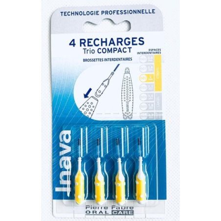 Inava Trio Brushes 4 Refills Compact Yellow 1mm