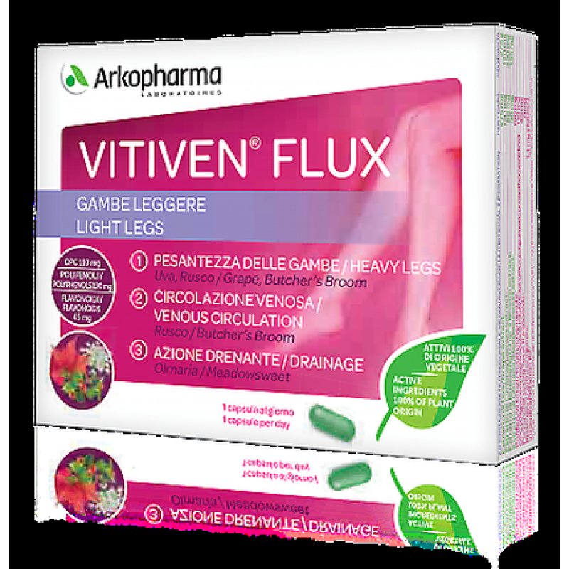 Arkopharma Vitiven Flux Veinoflux Dietary Supplement 30 Capsules