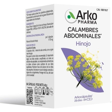Arkopharma Arkocapsules Fennel 84 Capsules
