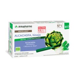 Arkofluido Artichoke Fennel Drinkable Ampoules by Arkopharma