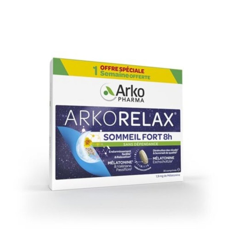 ARKORELAX® Sommeil Fort 8H XL - 30 cp. 1 semaine OFFERTE