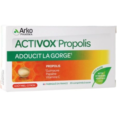 ACTIVOX® Propolis - Goût Miel-Citron - 20 cp.
