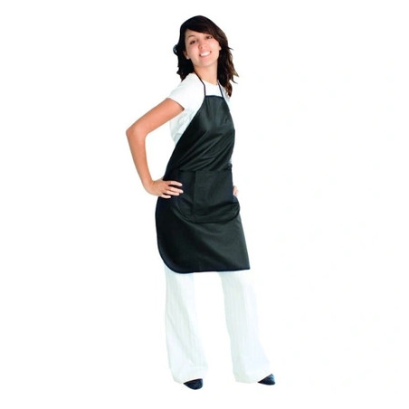 Sibel Leatherette Apron Black - Ideal For Beauty Care