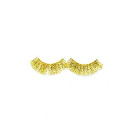 Shophair Crazy Parrot Gold False Eyelashes X2 With Glue