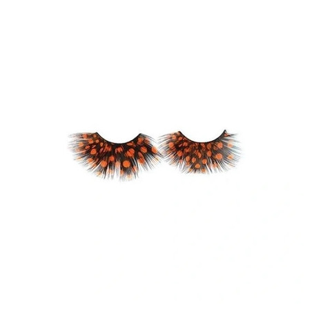 Shophair Crazy Feather False Eyelashes Red X2 With Glue